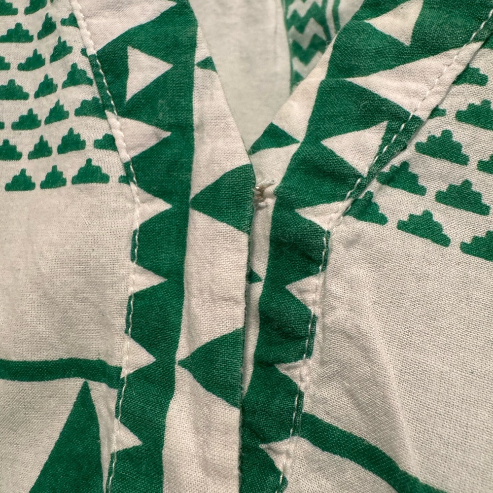 Green and White Patterned dress - Picture 3 of 6